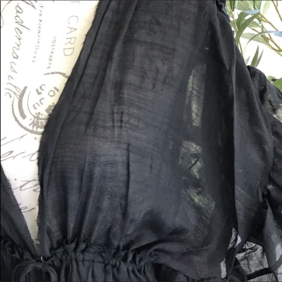 Boho Black Maxi Dress - Picture 3 of 11